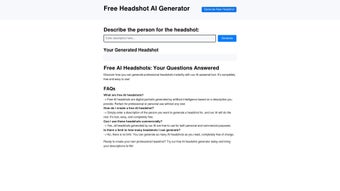 Imagen 0 para Headshot AI Generator