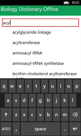 Image 1 for Biology Dictionary Offlin…