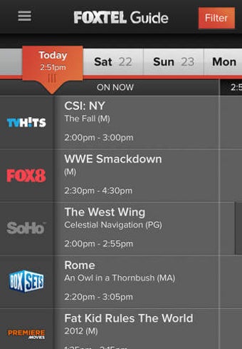 Image 0 for Foxtel Guide