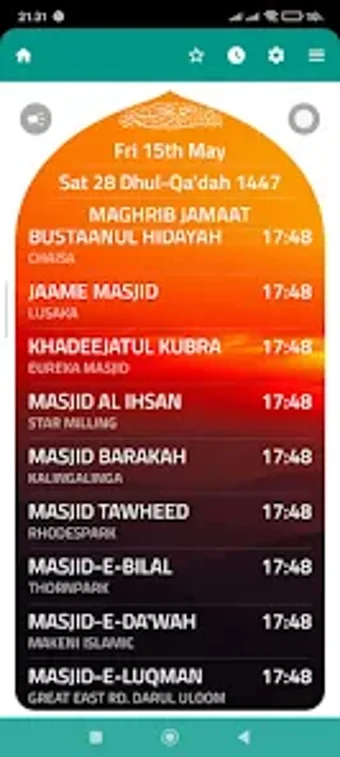 Imagen 0 para MasjidTimeTable