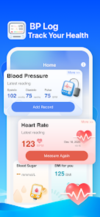 Imagen 0 para Blood Pressure Log-HR Mon…