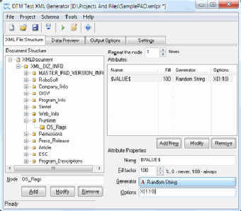 Image 0 for DTM Test XML Generator