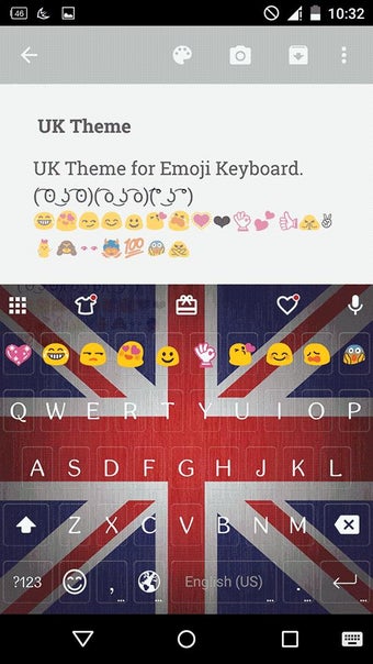 Image 1 for UK Emoji Keyboard Theme