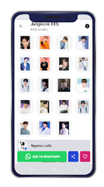 Image 2 for Jungkook Stickers for Wha…