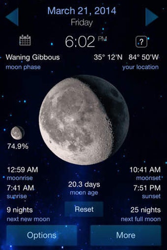 Image 0 for Lunar Phase calendar for …