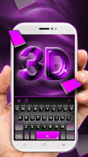 Image 3 for Classic 3D Purple Keyboar…