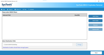 Imagen 0 para SysTools MBOX Duplicates …