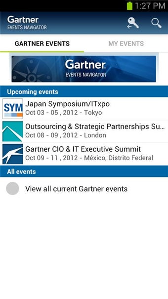 Image 0 for Gartner Events Navigator