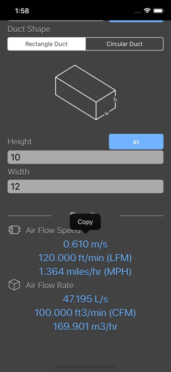 Image 1 for Air Flow Conversion Calcu…