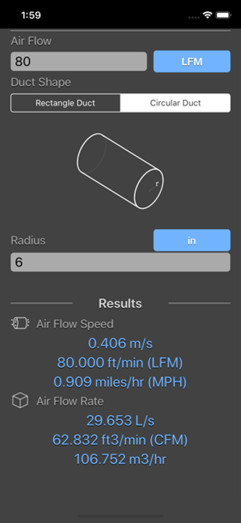 Image 3 for Air Flow Conversion Calcu…
