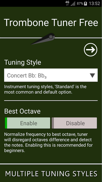 Imagen 1 para Trombone Tuner Free
