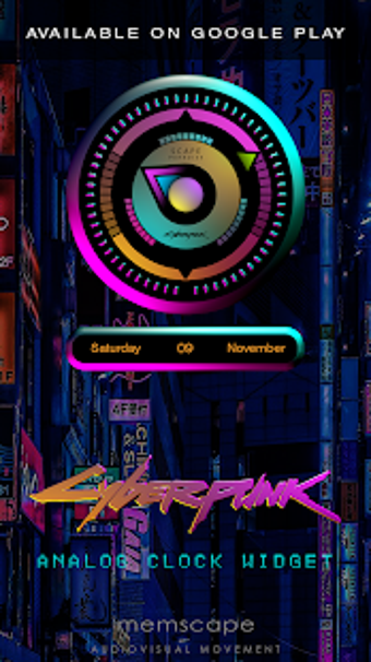Image 1 for CYBERPUNK Digital Clock W…