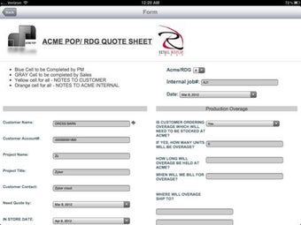 Image 0 for Acme Order Form
