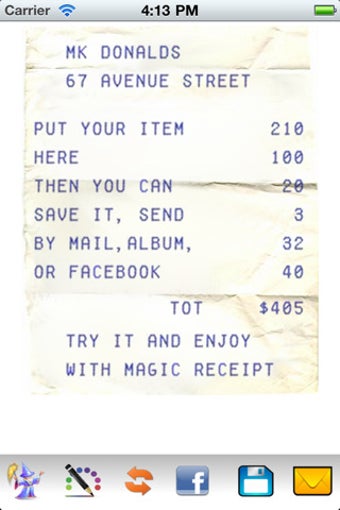 Image 0 for Magic Receipt