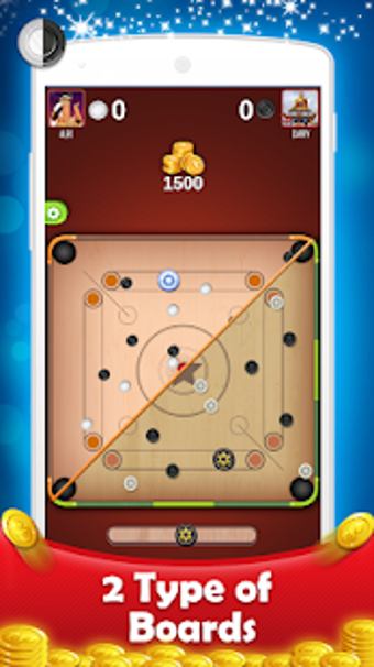 Imagen 3 para Carrom Board Disc Pool Ga…