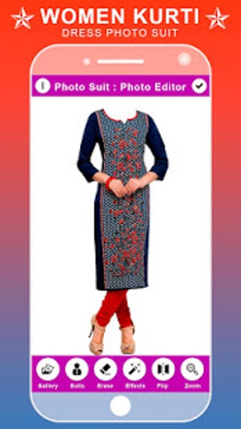 Imagen 2 para Women Kurti Dress Photo S…