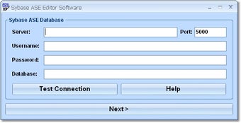 Image 0 for Sybase ASE Editor Softwar…