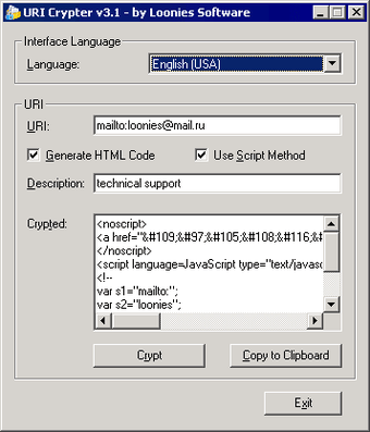 Imagen 0 para URI Crypter