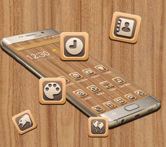 Imagen 3 para Wood Grain Tree Mobile Th…