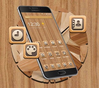 Imagen 1 para Wood Grain Tree Mobile Th…