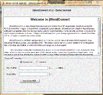Image 0 for jWordConvert