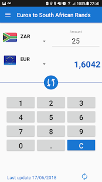 Imagen 1 para Euro to South African Ran…