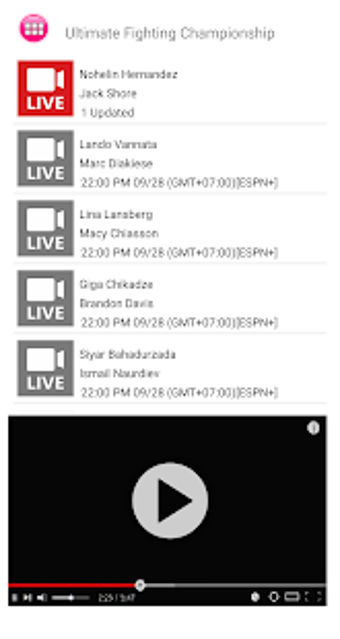 Imagen 1 para Free MMA Live Streaming T…