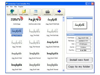 Imagen 0 para Armenian Font Installer P…