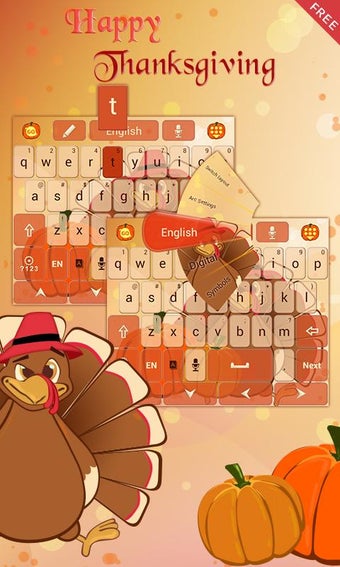 Image 0 for Thanksgiving GO Keyboard …