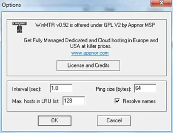 Image 0 for WinMTR