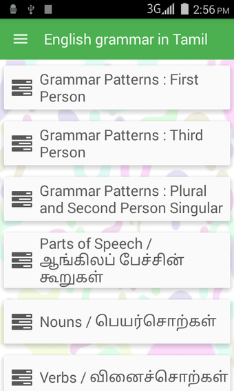 Image 1 for English grammar in Tamil
