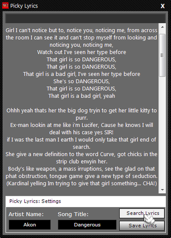 Imagen 0 para Picky Lyrics