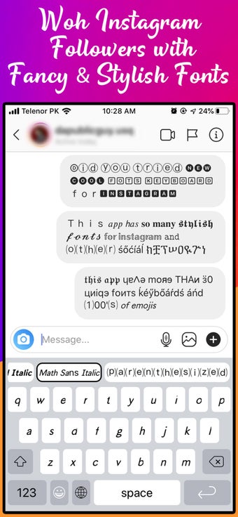 Image 2 for Fonts for instagram Keybo…