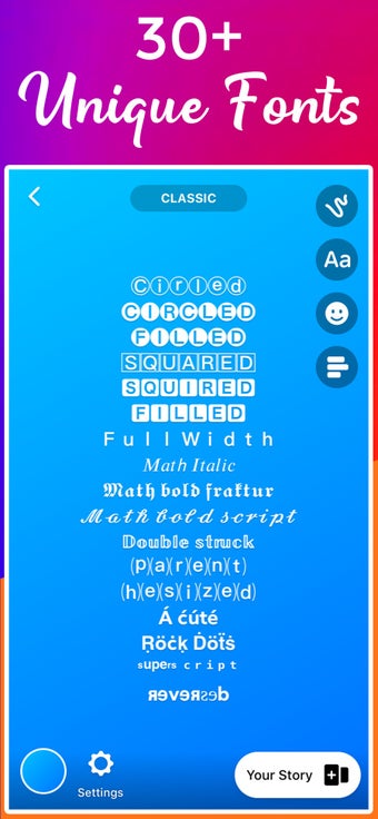 Image 1 for Fonts for instagram Keybo…