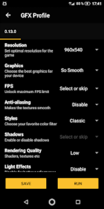 Imagen 1 para GFX tool - profile for PU…