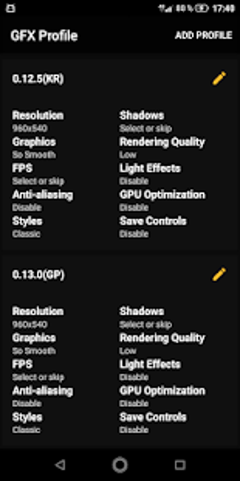 Imagen 0 para GFX tool - profile for PU…