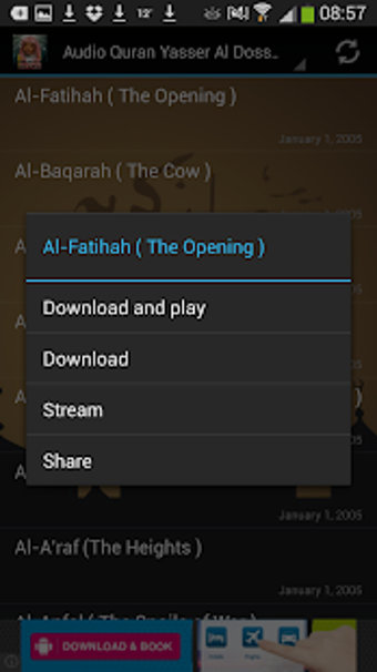 Imagen 1 para Audio Quran Yasser Al Dos…