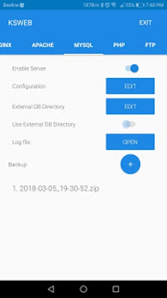 Imagen 2 para KSWEB: server + PHP + MyS…
