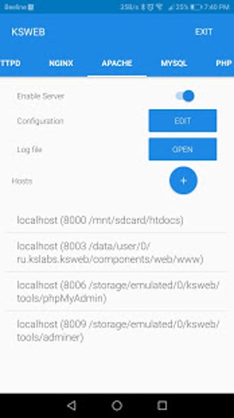 Imagen 1 para KSWEB: server + PHP + MyS…