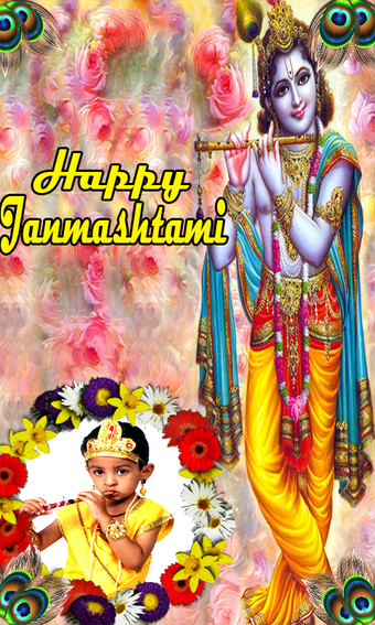 Imagen 3 para Krishna Janmashtami Frame…