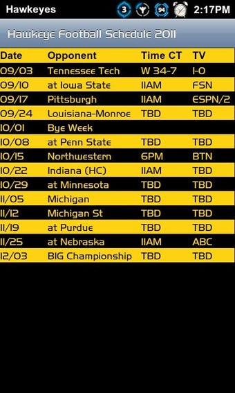 Image 3 for Iowa Hawkeye Football Sch…