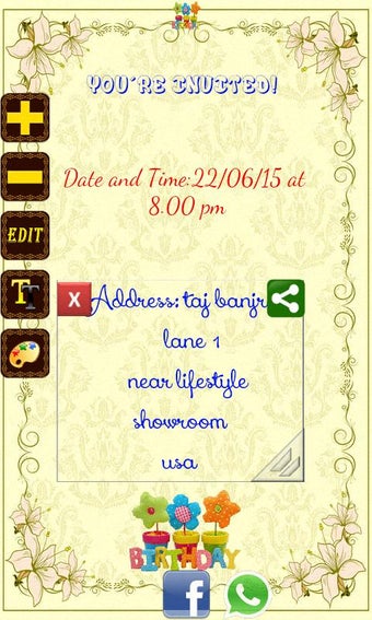 Image 1 for Birthday Invitation Card …