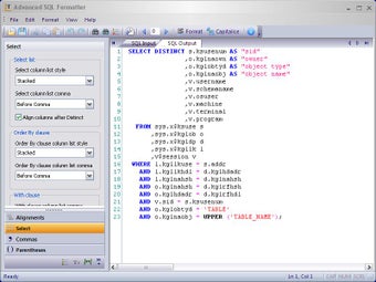 Image 0 for Advanced SQL Formatter