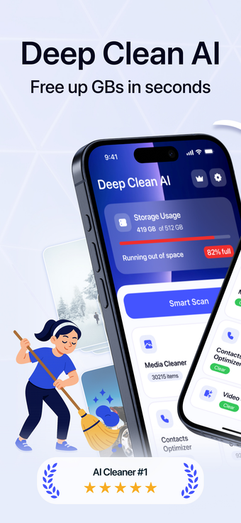 Image 0 for Deep Clean AI: Smart Stor…