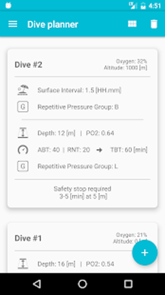 Imagen 1 para Dive Planner PRO