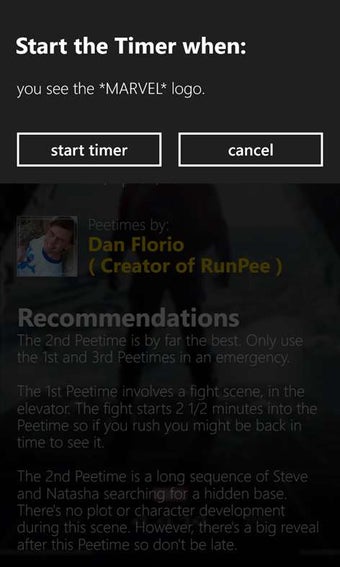 Imagen 3 para RunPee for Windows 10