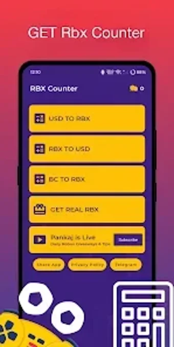 Image 0 for RBX Calc Easy Robux Count…