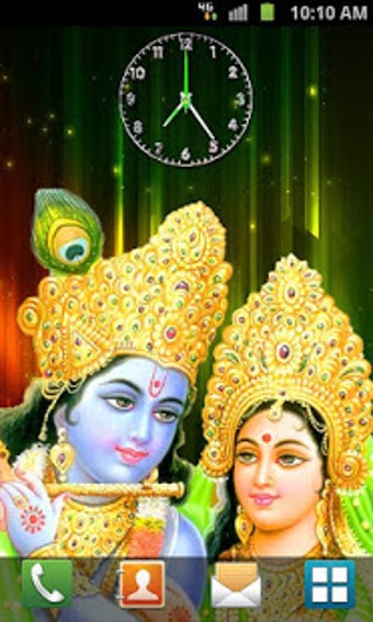 Image 3 for Radha Krishna Analog Cloc…