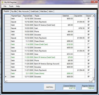 Image 0 for My Bill Register