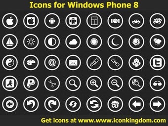 Image 0 for Icons for Windows Phone 8